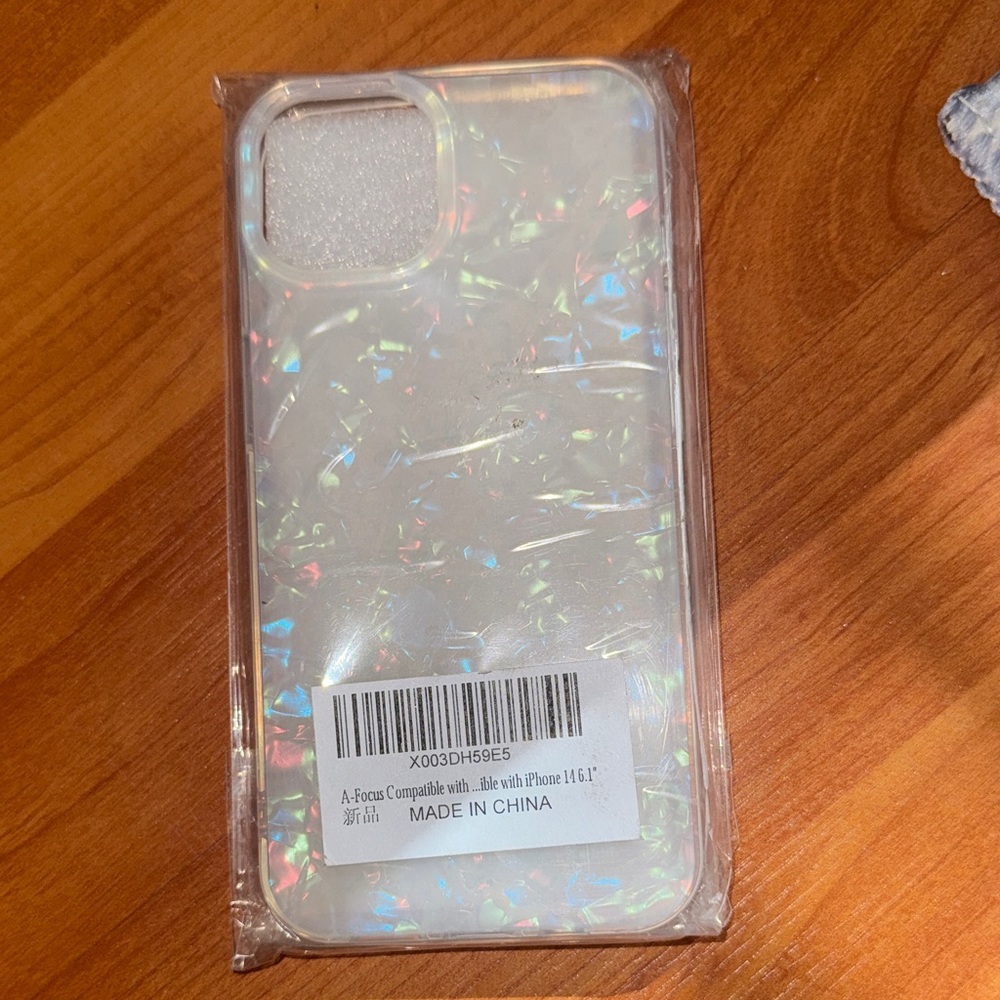 Iridescent White iPhone  14 Case